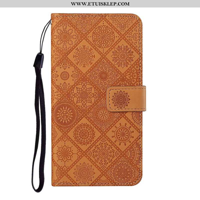 Etui Folio do Samsung Galaxy S23 5G Wzór Gobelinu